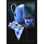 Rose Mary, Still life with blue enamel