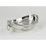 Silver candy basket with lion heads