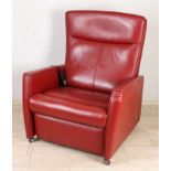 Wide leather relax chair