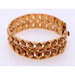 Gold bracelet wide