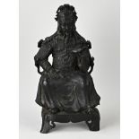 Chinese bronze Ming figure, H 39.5 cm.