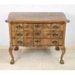 burr nut chest of drawers