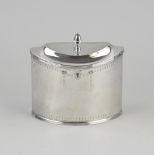 Antique silver tea caddy, 1807-1809