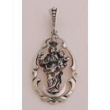 Silver Mary pendant