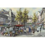 L. Basset, Cityscape of Paris