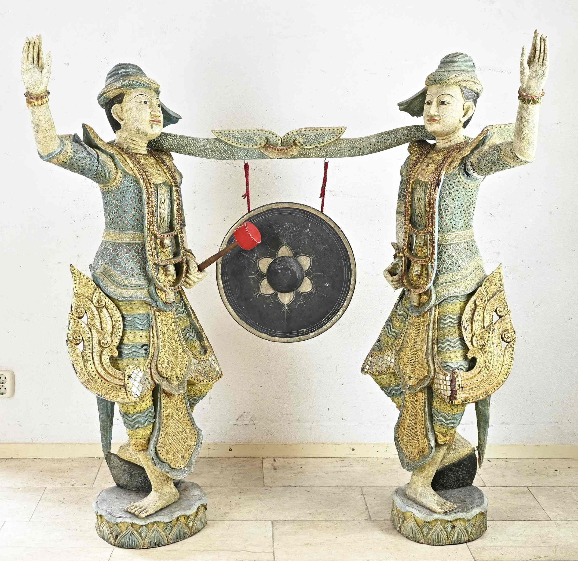 Two life-sized oriental figures