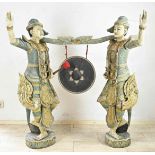 Two life-sized oriental figures