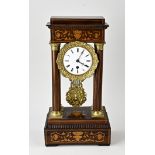 Antique French column mantel clock, 1860