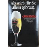 Enamel advertising sign Rolinck Pilsener