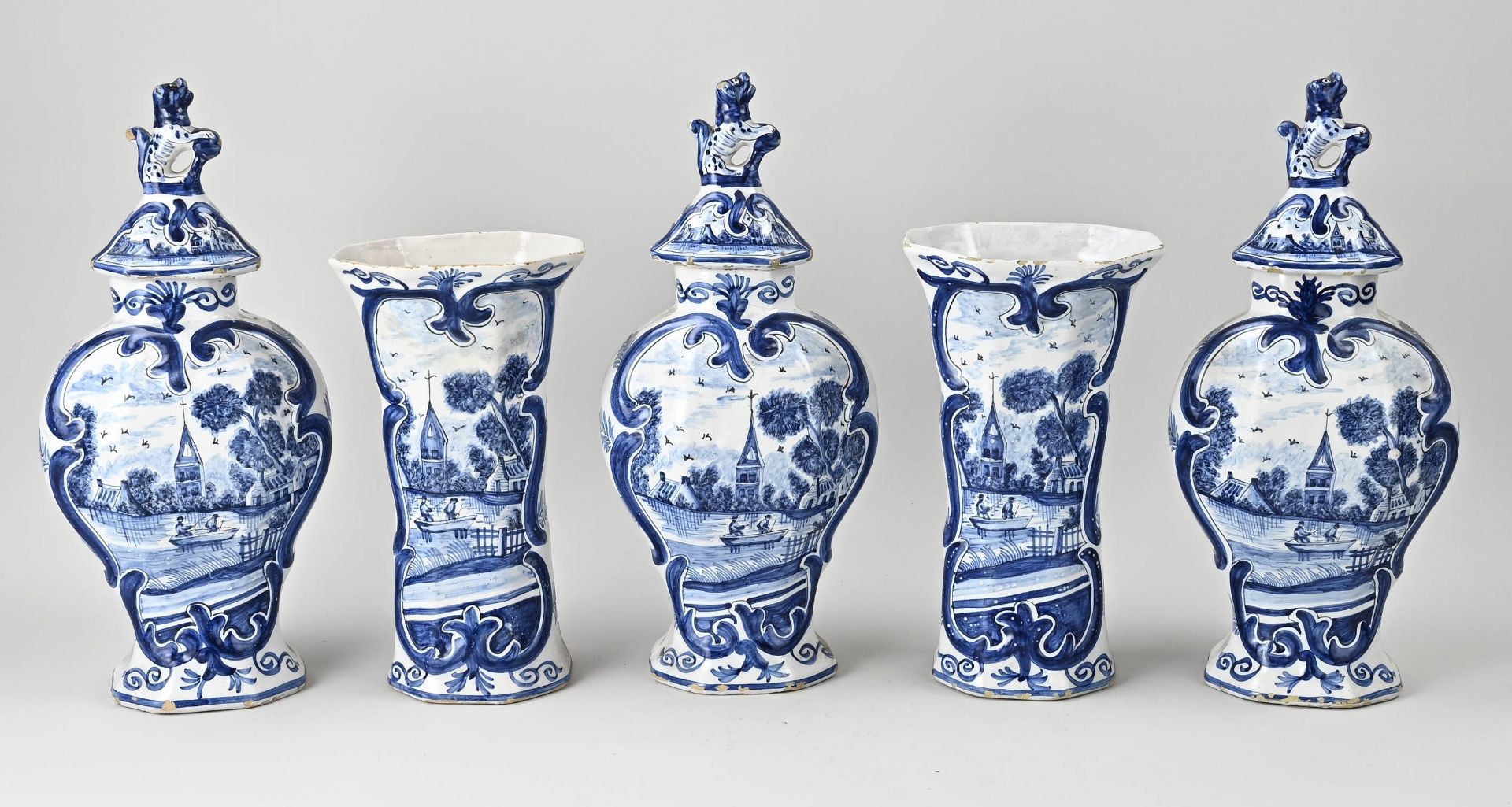 5-Piece Delft cabinet set