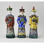 Three Chinese statues