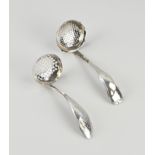 2 silver sprinkle spoons