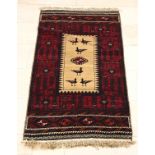 Old Persian prayer rug, 146 x 80 cm.