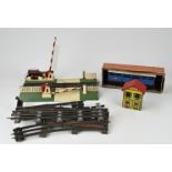 Lot of tin train toys