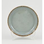 Chinese celadon dish Ø 18.7 cm.