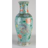 17th - 18th century Family Rose vase, H 45 cm.