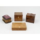 Lot lidded boxes (4x)