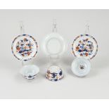 Three 18th century Chinese Imari cups + saucers