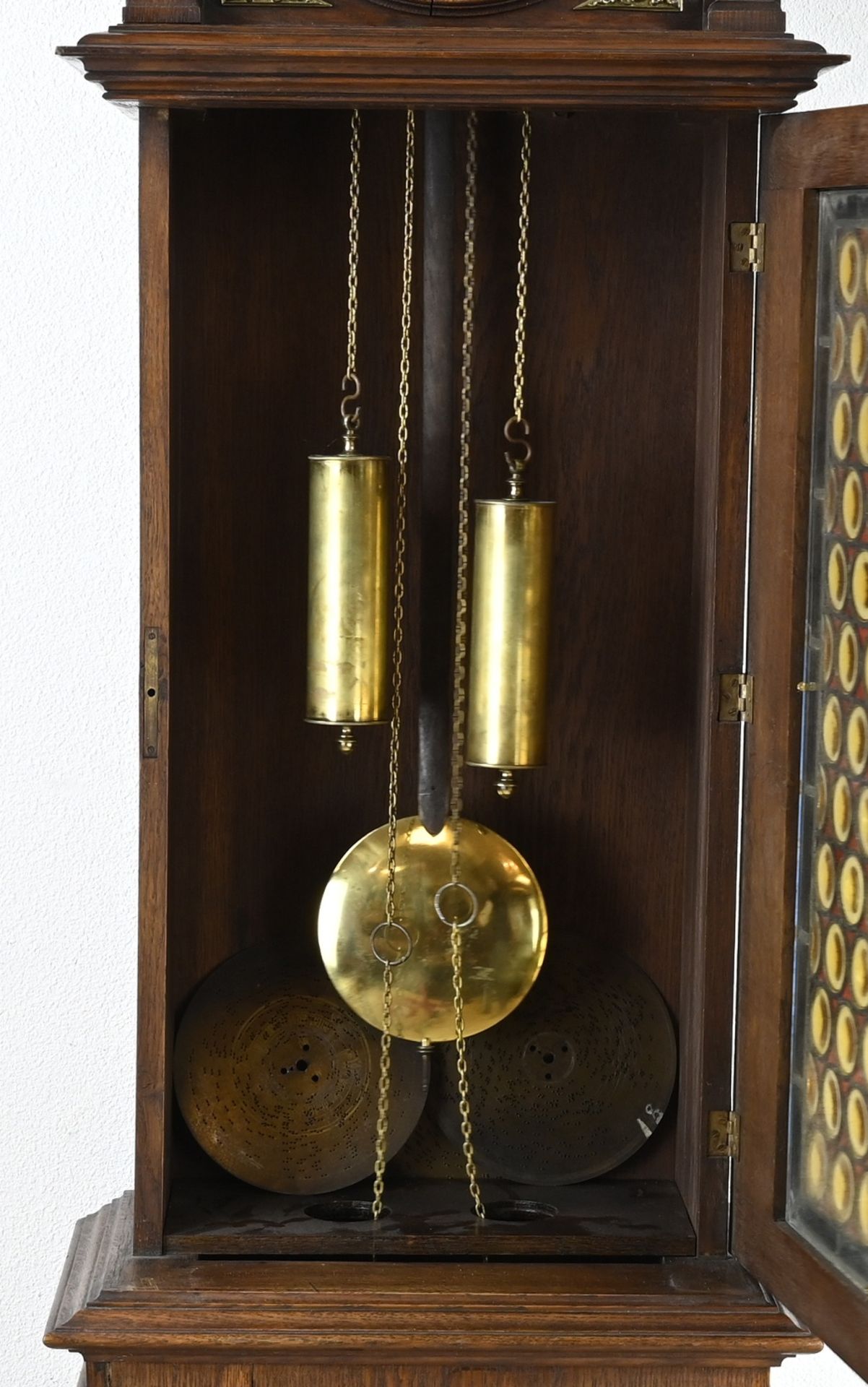 German longcase clock + polyphon music - Image 3 of 6