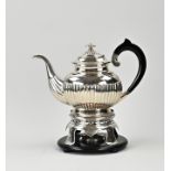Silver teapot & stove