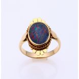 Gold ring with opal