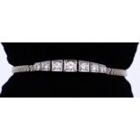 White gold bracelet with diamond