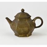 Chinese bronze teapot