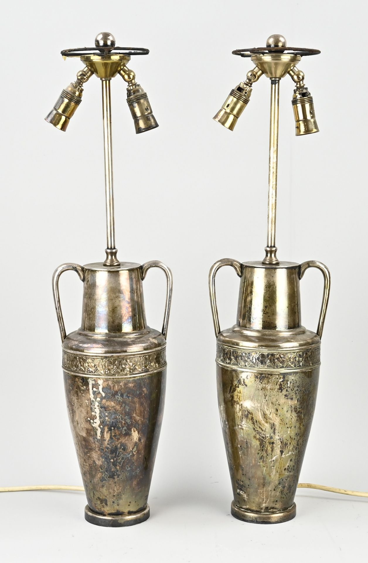 Two standing lamps