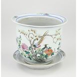 Chinese flower pot + saucer