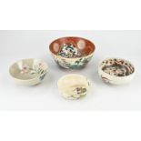 Four antique Japanese bowls