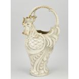 Antique bisquit handle vase, 1900