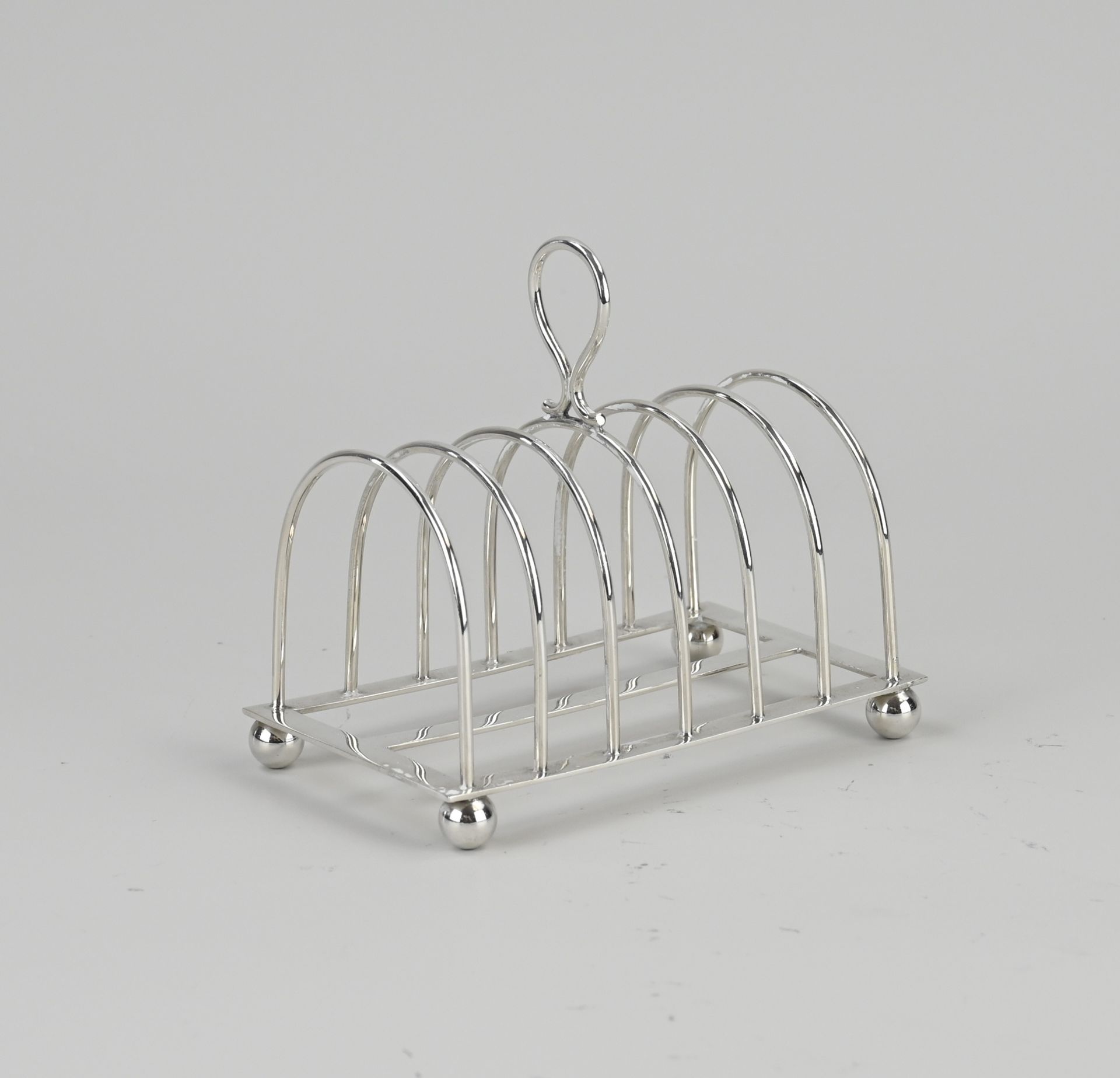 Silver toast holder