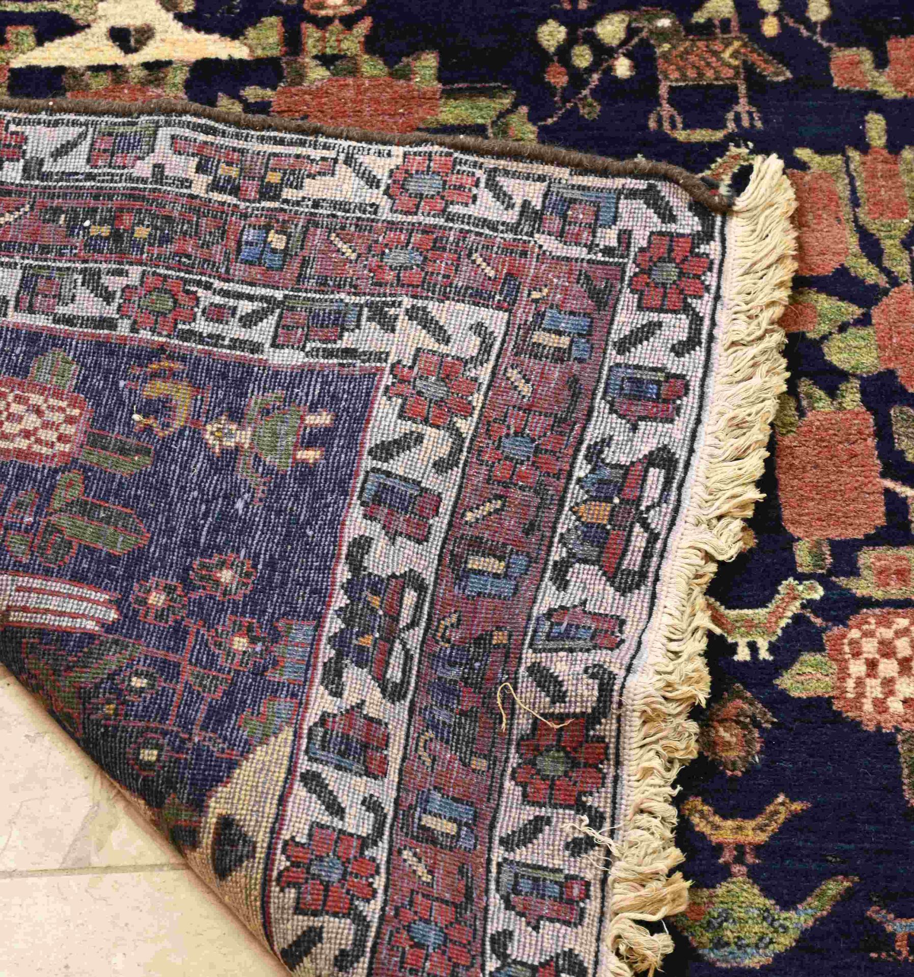 Persian rug, 186 x 141 cm. - Image 3 of 3