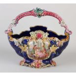 Antique majolica jardiniere, 1920