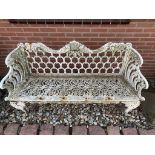 Cast iron garden bench