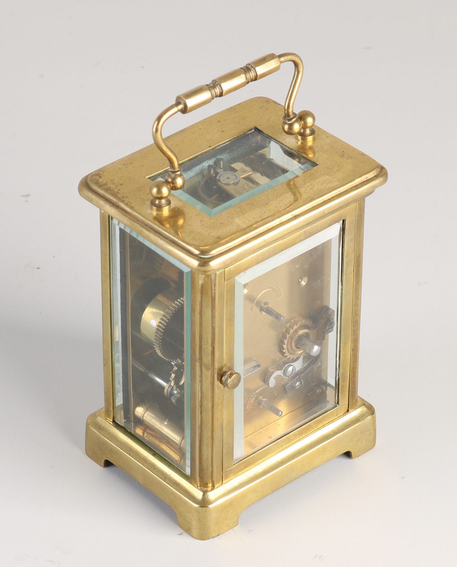 Antique French travel alarm clock, 1900 - Image 2 of 2