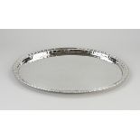 Large oval silver tray