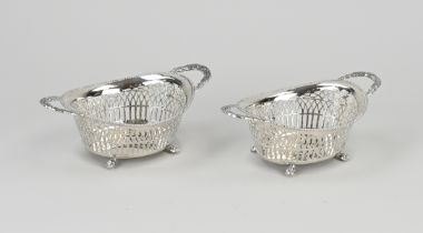 2 Silver candy baskets