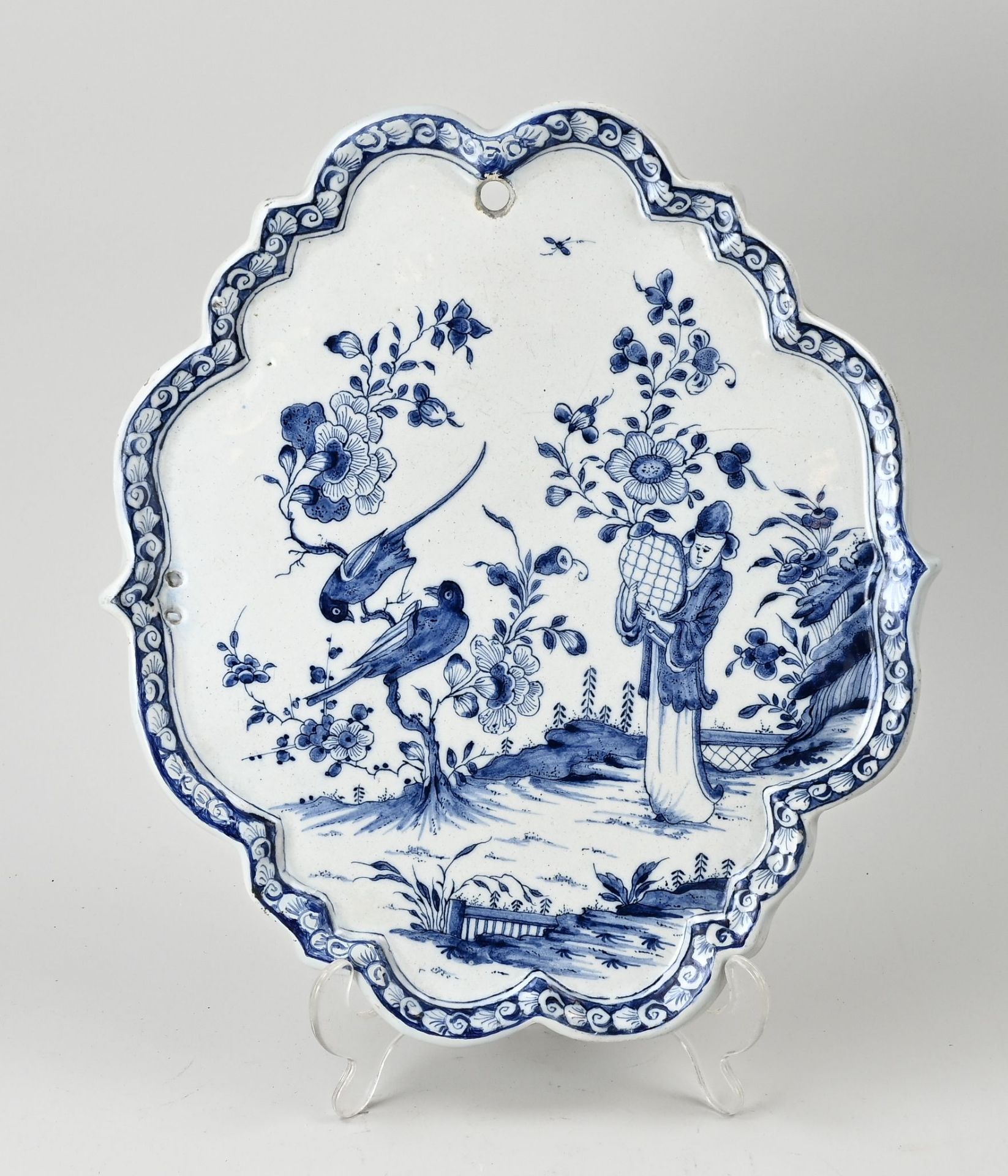 18th century Delft plaque