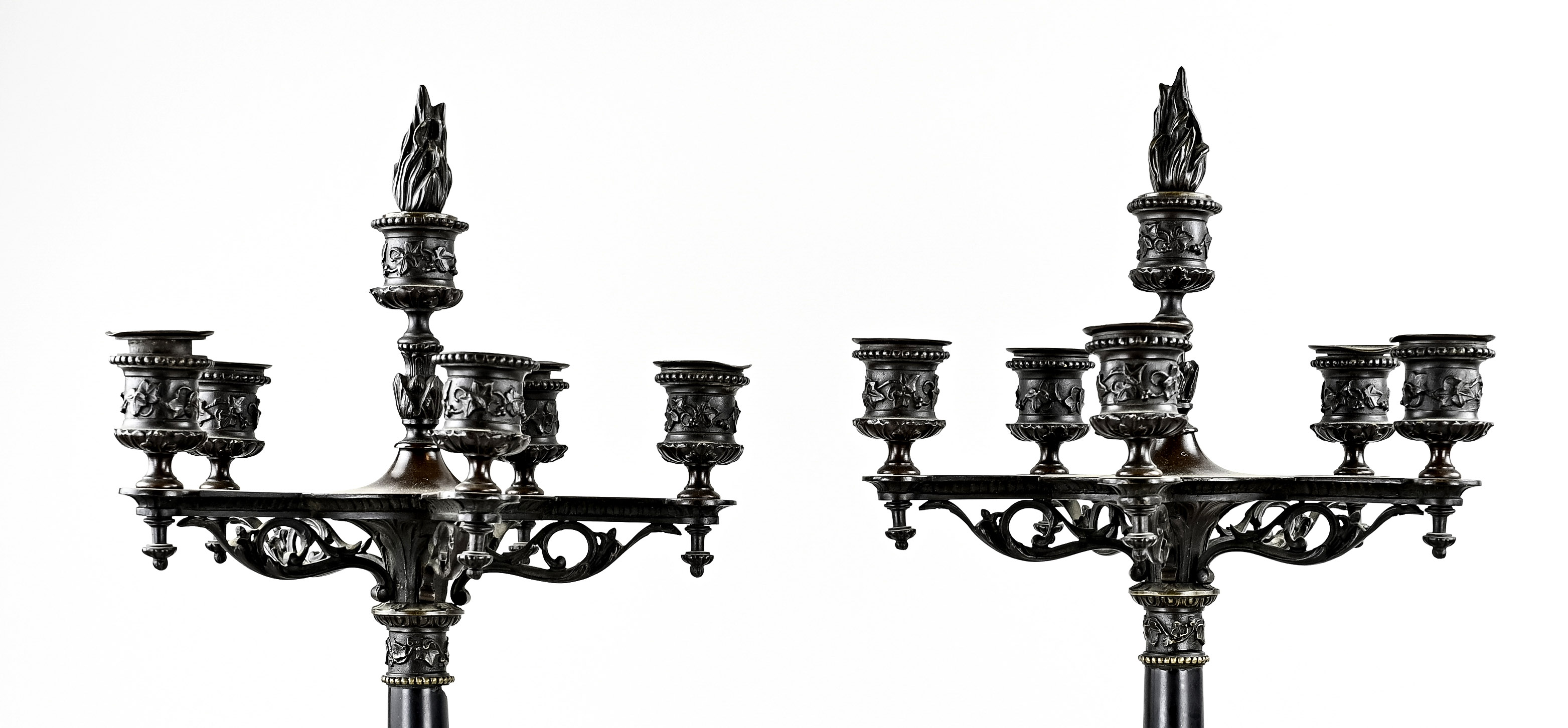 Two French Charles Dix candlesticks, 1835 - Image 2 of 3