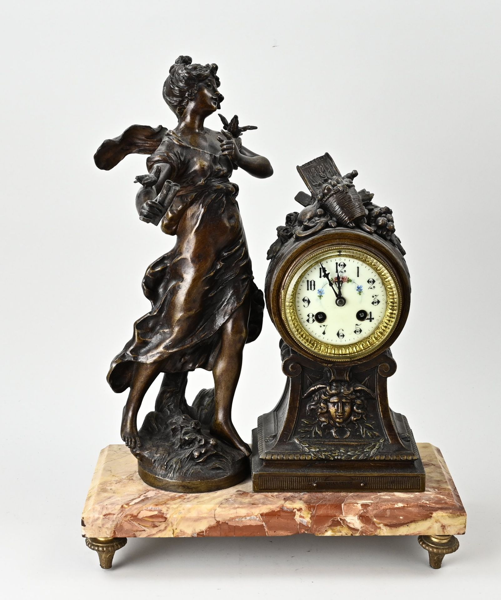 Antique French mantel clock, 1890