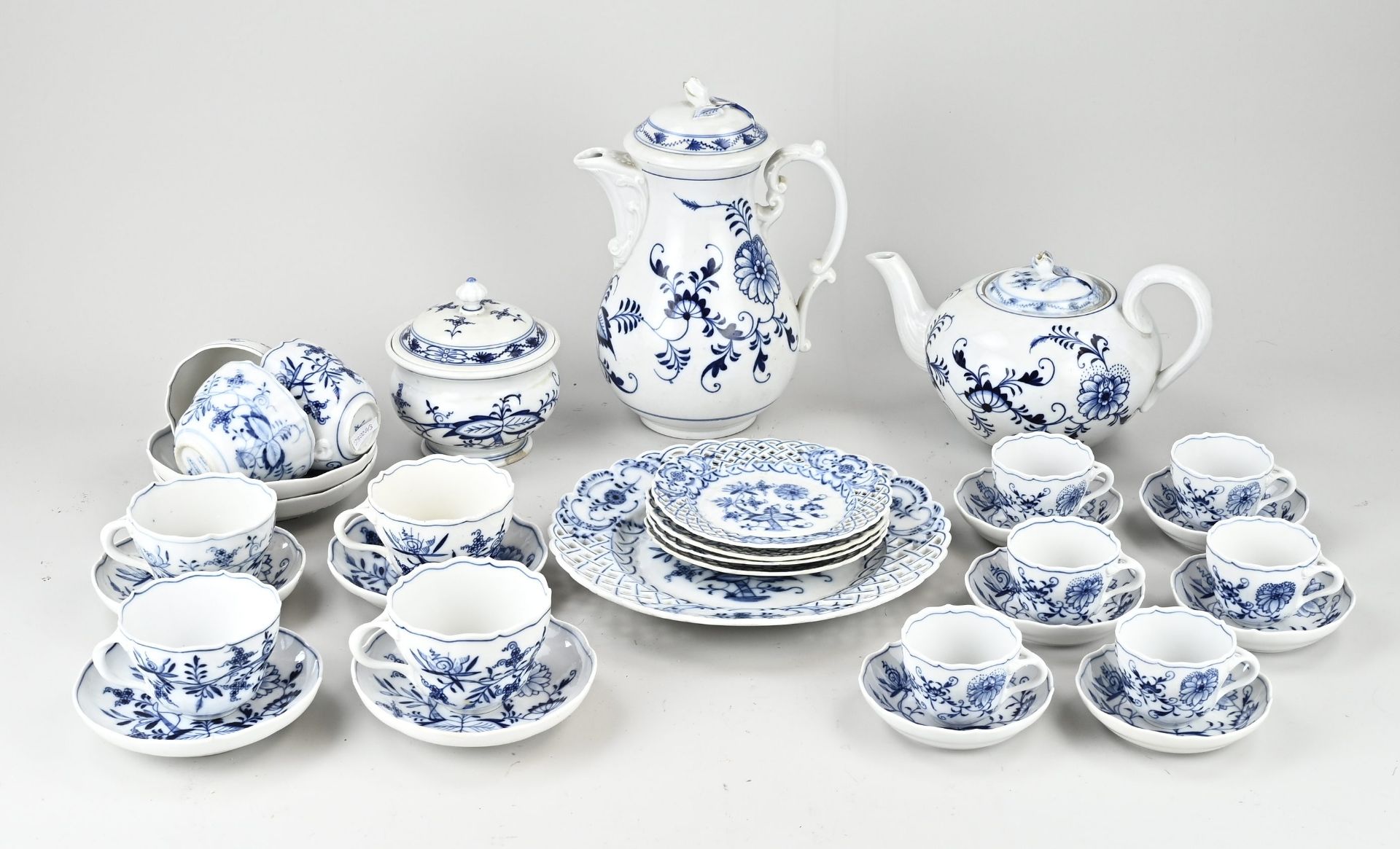 Lot of antique Meissen tableware