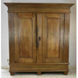 Oak Louis Seize linen cupboard, 1800