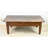 Coffee table with drawers (teak)