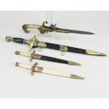 Lot replica daggers (4x)