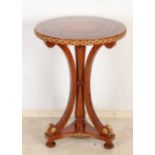 Table with marquetry