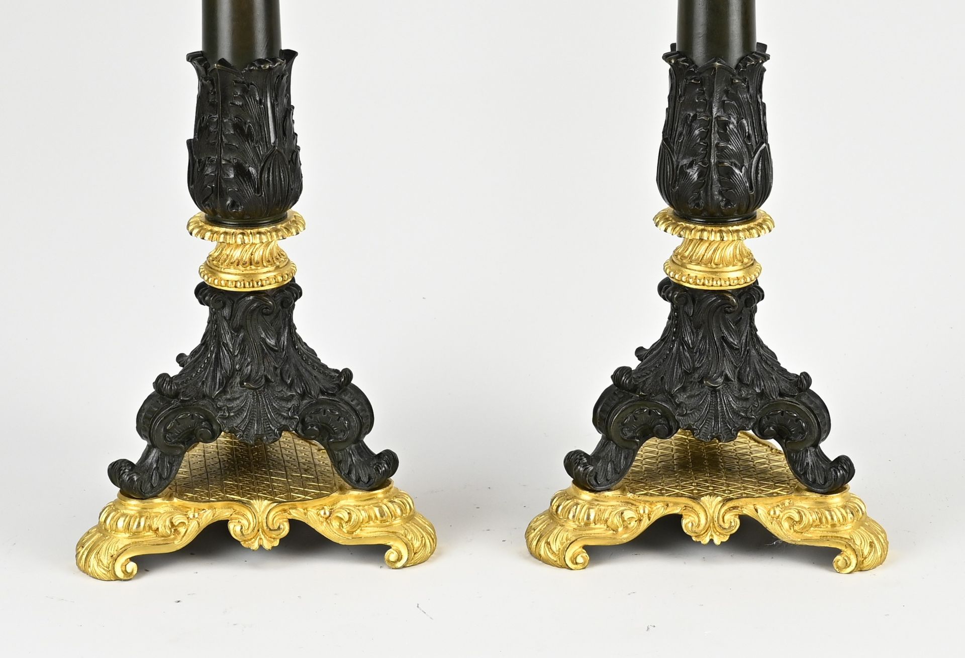 Two antique Charles Dix candlesticks, 1840 - Image 3 of 3