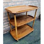 Ercol Elm and Beech Tea Trolley on Four Castors