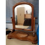 Victorian Swing Mirror with hinged lid dish.