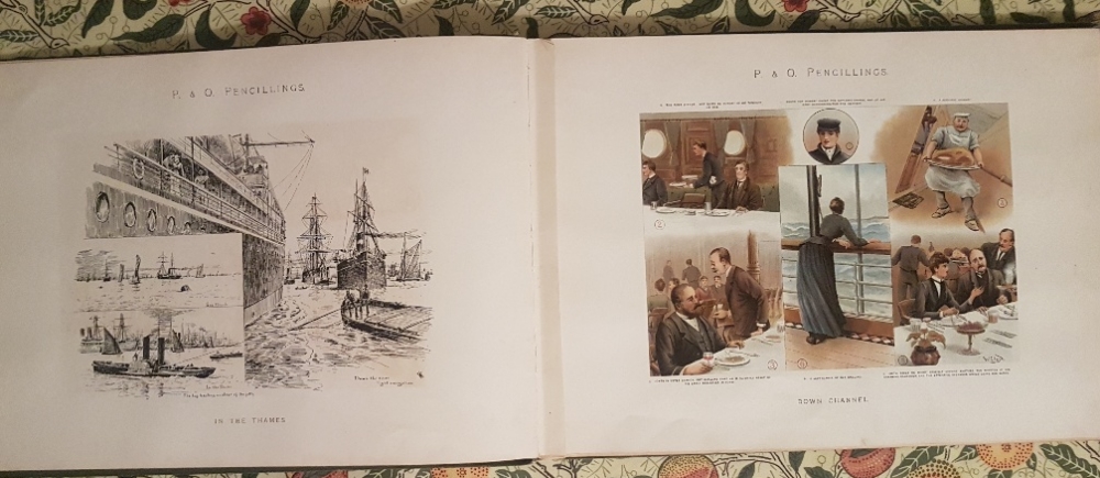 W W Lloyd Rare Colour P&O Pencillings Book Published 1891. - Image 6 of 7